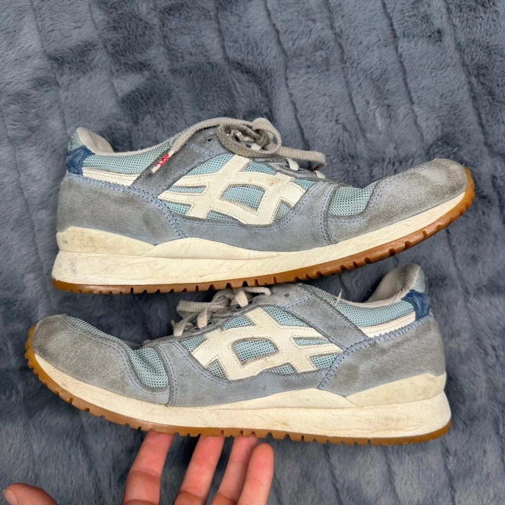 ASICS Gel-Lyte III Sneakers Mens 10 Grey Blue Gum Sole 1191A354 Retro Running